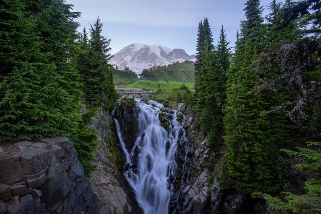 Myrtle Falls in Mount Rainier National Park