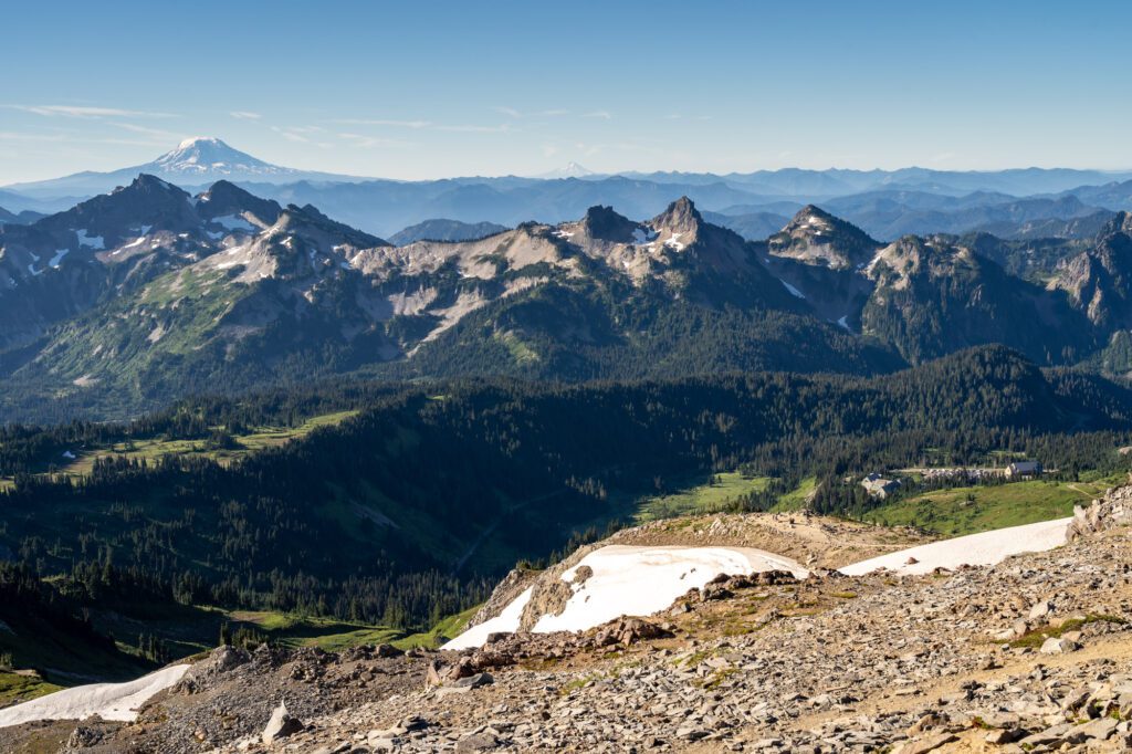 The view from the outcropping above Panorama Point on the Skyline Trail